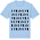 Blue Soul t-shirt med Byrum ordlek t-shirt