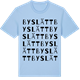 Blue Soul t-shirt med Byslätt ordlek t-shirt