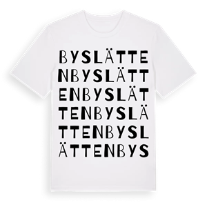 Byslätten ordlek t-shirt – ekologisk bomull t-shirt från Pinshirt