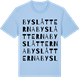 Blue Soul t-shirt med Byslåtterna ordlek t-shirt