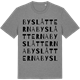 Mid Heather Gray t-shirt med Byslåtterna ordlek t-shirt