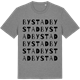 Mid Heather Gray t-shirt med Bystad ordlek t-shirt