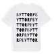 White t-shirt med Byttorp ordlek t-shirt
