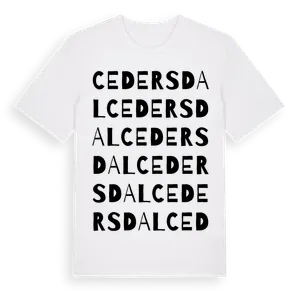 Cedersdal ordlek t-shirt – ekologisk bomull t-shirt från Pinshirt