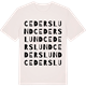 Vintage White t-shirt med Cederslund ordlek t-shirt