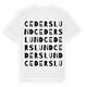 White t-shirt med Cederslund ordlek t-shirt
