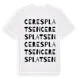 White t-shirt med Ceresplatsen ordlek t-shirt