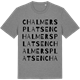 Mid Heather Gray t-shirt med Chalmersplatsen ordlek t-shirt