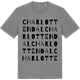 Mid Heather Gray t-shirt med Charlottendal ordlek t-shirt