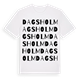 White t-shirt med Dagsholm ordlek t-shirt