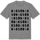 Mid Heather Gray t-shirt med Dagsö ordlek t-shirt