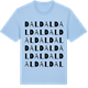 Blue Soul t-shirt med Dal ordlek t-shirt