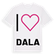 Jag älskar Dala t-shirt stort tryck