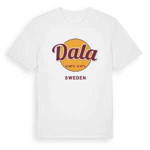 Dala cirkel t-shirt – ekologisk bomull t-shirt från Pinshirt