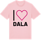Pink Cotton t-shirt med Jag älskar Dala t-shirt stort tryck