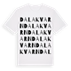 Dala kvarn ordlek t-shirt