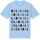 Blue Soul t-shirt med Dalabacka ordlek t-shirt