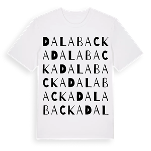 Dalabacka ordlek t-shirt – ekologisk bomull t-shirt från Pinshirt