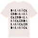 Vintage White t-shirt med Dalabäcken ordlek t-shirt
