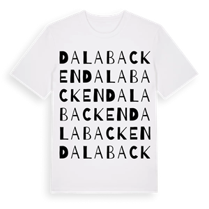 Dalabacken ordlek t-shirt – ekologisk bomull t-shirt från Pinshirt