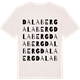 Vintage White t-shirt med Dalaberg ordlek t-shirt