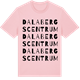 Pink Cotton t-shirt med Dalabergs centrum ordlek t-shirt