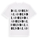 White t-shirt med Dalaholm ordlek t-shirt