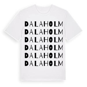 Dalaholm ordlek t-shirt – ekologisk bomull t-shirt från Pinshirt