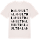 Vintage White t-shirt med Dalahult ordlek t-shirt