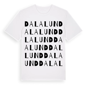 Dalalund ordlek t-shirt – ekologisk bomull t-shirt från Pinshirt
