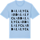 Blue Soul t-shirt med Dalalyckan ordlek t-shirt