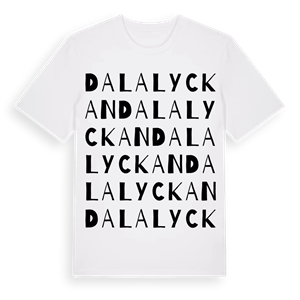 Dalalyckan ordlek t-shirt – ekologisk bomull t-shirt från Pinshirt