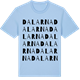 Blue Soul t-shirt med Dalarna ordlek t-shirt