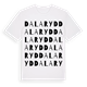 White t-shirt med Dalaryd ordlek t-shirt