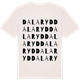 Vintage White t-shirt med Dalaryd ordlek t-shirt