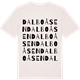Vintage White t-shirt med Dalboåsen ordlek t-shirt