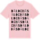 Pink Cotton t-shirt med Däldenäs ordlek t-shirt