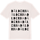 Vintage White t-shirt med Dälderna ordlek t-shirt