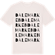 Vintage White t-shirt med Dalemarken ordlek t-shirt