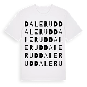 Dalerud ordlek t-shirt – ekologisk bomull t-shirt från Pinshirt