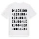 White t-shirt med Dalerud ordlek t-shirt