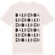 Vintage White t-shirt med Dalhem ordlek t-shirt