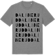 Mid Heather Gray t-shirt med Dalinerud ordlek t-shirt