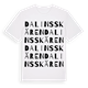 White t-shirt med Dalinsskären ordlek t-shirt