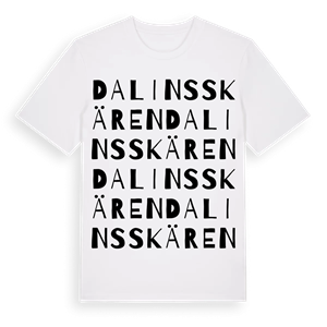Dalinsskären ordlek t-shirt – ekologisk bomull t-shirt från Pinshirt