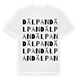 White t-shirt med Dälpan ordlek t-shirt