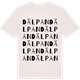 Vintage White t-shirt med Dälpan ordlek t-shirt