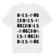 White t-shirt med Dals-Högen ordlek t-shirt