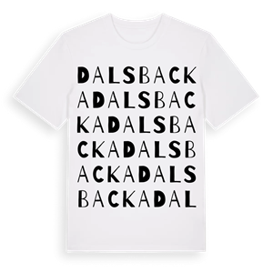 Dalsbacka ordlek t-shirt – ekologisk bomull t-shirt från Pinshirt