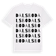 White t-shirt med Dalsbo ordlek t-shirt